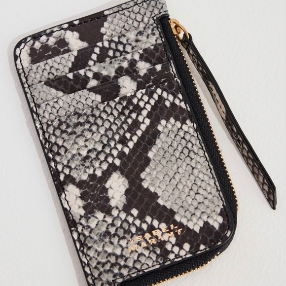 Isabel Marant Kochi card holder python zip wallet - Picture 1 of 5